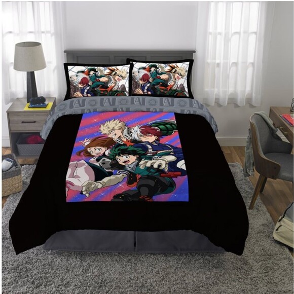 Jay Franco My Hero Academia Anime Full Comforter Set - 5 Piece Bedding - Picture 1 of 8